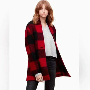 Ellison Size Medium Red & Black Plaid Jacket Size Medium